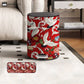 Double Barrel Vintage Floral Durable Trash Bin