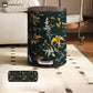 Floral Bird Leather Large Capacity Trash Bin