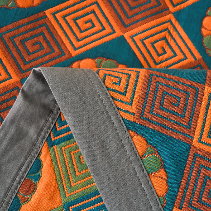 Cotton Gauze Reverisible Vintage Quilt