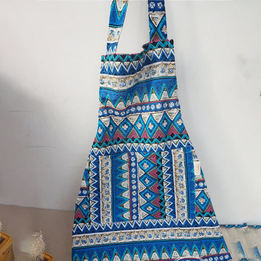 Colorful Ethnic Bohemian Pattern Apron