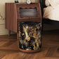 Vintage Floral Bird Durable Trash Can