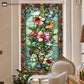 Baroque Floral Static Frosted Privacy Film