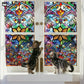 Retro Stained Static Frosted Privacy Film