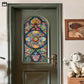 Vintage Stained Baroque Static Frosted Privacy Film