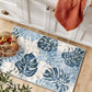 Tropical Color Leaves Flowers Rug