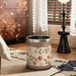Floral Bird Luxurious Leather Trash Bin