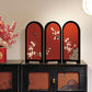 Vintage Floral Foldable Screen Ornament