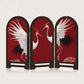 Red-crowned Crane Foldable Screen Desktop Ornament
