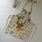 Vintage Cotton Linen Daisy Animal Apron