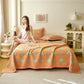 Artistic Camellia Reversible Cotton Jacquard Quilt