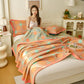 Artistic Camellia Reversible Cotton Jacquard Quilt