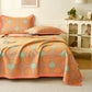 Artistic Camellia Reversible Cotton Jacquard Quilt