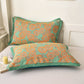Daisy Print Cotton Gauze Reversible Quilt