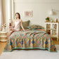 Double Layer Gauze Jacquard Bear Cotton Quilt