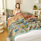 Double Layer Gauze Jacquard Bear Cotton Quilt
