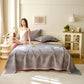 Chevron Pattern Cotton Gauze Jacquard Quilt