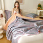 Chevron Pattern Cotton Gauze Jacquard Quilt