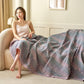 Chevron Pattern Cotton Gauze Jacquard Quilt