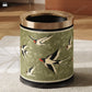 Rural Stainless Steel Leather Durable Trash Bin