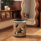 Rural Stainless Steel Leather Durable Trash Bin