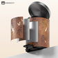 Elegant Rural Stainless Steel Leather Wastebasket