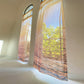 Orange Lake Sheer Gauze Chiffon Curtain