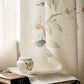 Bird and Plant Print Sheer Linen Gauze Curtain - image 7