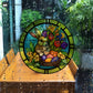 Removable Easter Bunny Stained Static Window Sticker