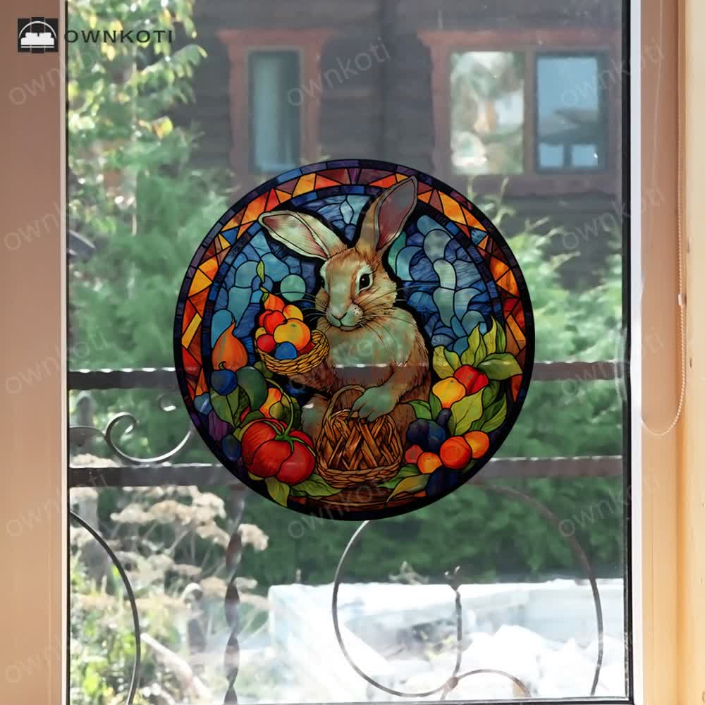 Easter Bunny Anti-collision Static Warning Sticker