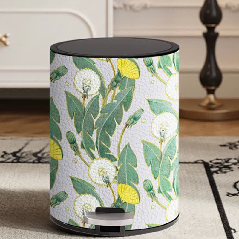 Rural Dandelion Durable Large Capacity Trash Can