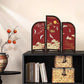 Dancing Crane Foldable Screen Wooden Ornament