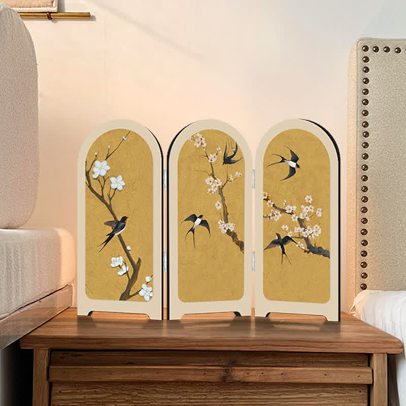 Flying Bird Floral Foldable Home Decor Ornament