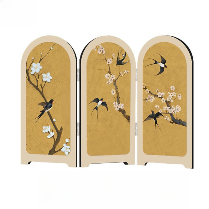 Flying Bird Floral Foldable Home Decor Ornament