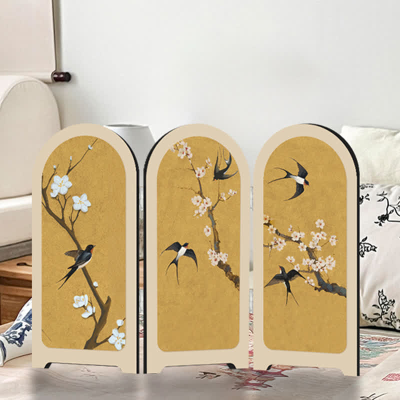 Flying Bird Floral Foldable Home Decor Ornament