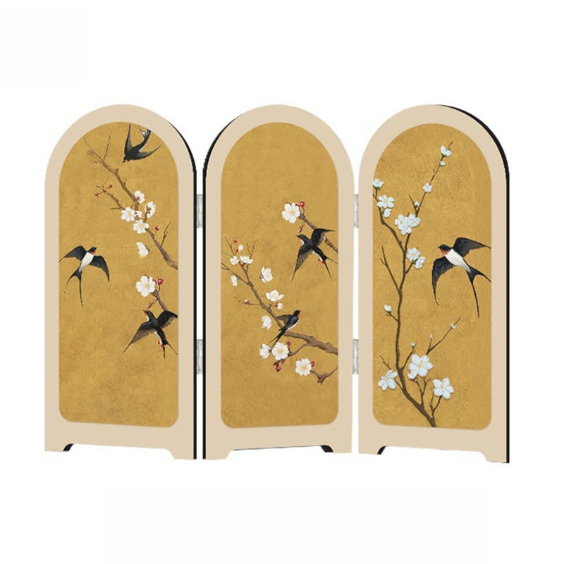 Flying Bird Floral Foldable Home Decor Ornament