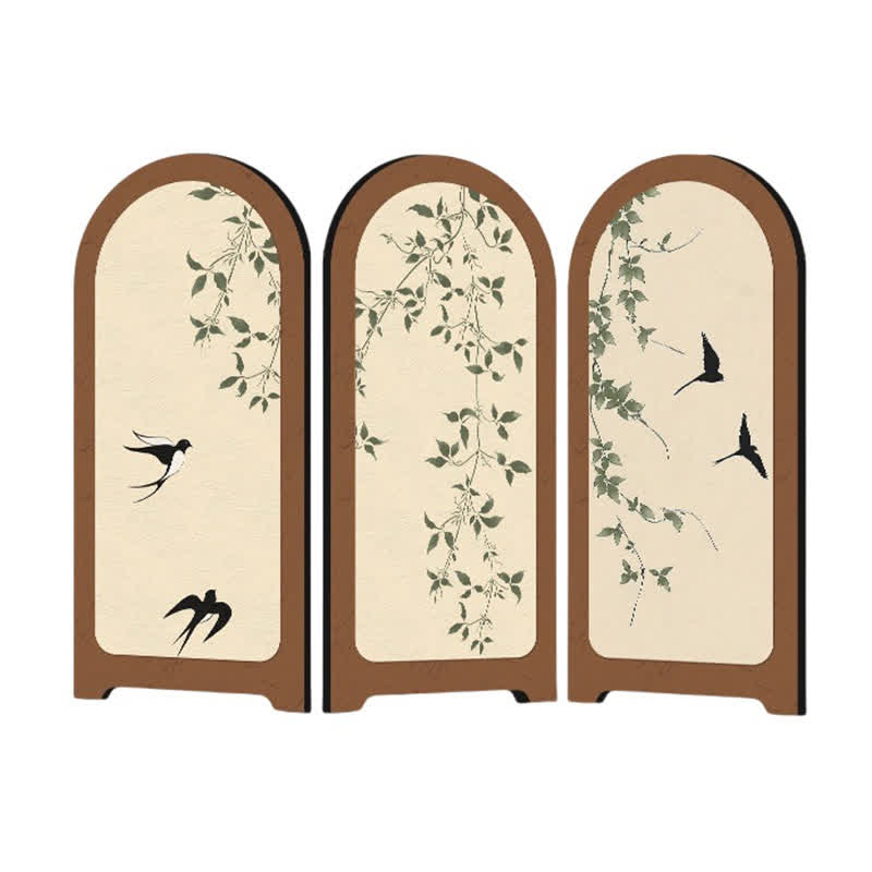 Foldable Home Decor Floral Bird Ornament