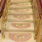 Floral Tassel Non-Slip Carpet Stair Treads