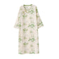 Round-neck Cotton Gauze Rural Nightdress