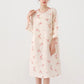 Plum Blossom Cotton Gauze Soft Nightdress