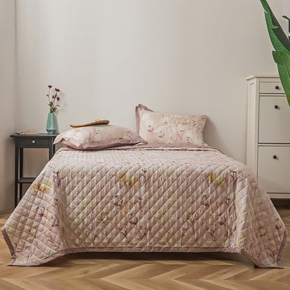 Lyocell Fiber Quilted Floral Bedding