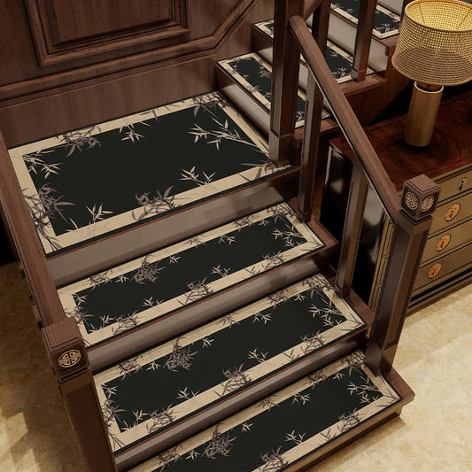 Rural Bamboo Non-slip Diatom Mud Stair Treads