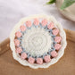 Handmade Rural Tulip Crochet Coaster