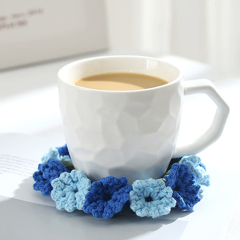 Handmade Lily of the Valley Crochet Coaster