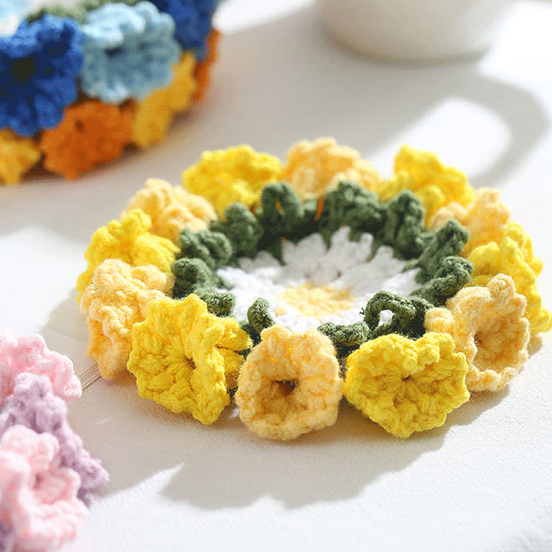 Handmade Lily of the Valley Crochet Coaster