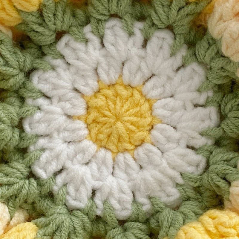 Handmade Lily of the Valley Crochet Coaster