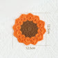 Handmade Flower Crochet Yarn Coaster