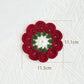 Handmade Flower Crochet Yarn Coaster