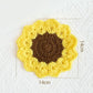 Handmade Flower Crochet Yarn Coaster
