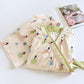 Vintage Cotton Gauze Asymmetric Front Loungewear Set