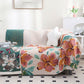 Peach Blossom Jacquard Cotton Gauze Reversible Quilt